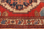 Border of Antique Persian Serapi Rug Border of Antique Persian Serapi Rug 74193 by Nazmiyal Rugs