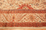 Border Detail of Large Antique Persian Sultanabad Rug 74109 by Nazmiyal Rugs