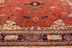 Border of Oversized Antique Persian Serapi Rug Border of Oversized Antique Persian Serapi Rug 74048 by Nazmiyal Rugs