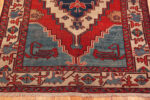 Bottom of Antique Persian Serapi Rug Bottom of Antique Persian Serapi Rug 74193 by Nazmiyal Rugs