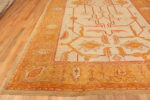 Bottom of Antique Turkish Oushak Rug 74092 by Nazmiyal Rugs