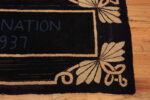 Bottom Corner of Antique American Hooked Rug Bottom Corner of Antique American Hooked Rug 74139 by Nazmiyal Rugs