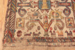 Corner of Antique Caucasian Darband Dagestan Rug 74167 by Nazmiyal Rugs
