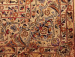 Corner of Antique Persian Kashan Silk Rug Pair Corner of Antique Persian Kashan Silk Rug Pair 95084 by Nazmiyal Rugs