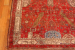 Corner of Antique Persian Silk Heriz Rug Corner of Antique Persian Silk Heriz Rug 95065 by Nazmiyal Rugs
