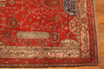 Corner Detail on Antique Persian Silk Heriz Rug Corner Detail on Antique Persian Silk Heriz Rug 95065 by Nazmiyal Rugs