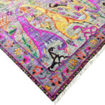 Corner of Modern Cuenca Style Silk and Wool Rug 30009 by Nazmiyal Rugs