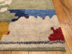 Corner of Modern Swedish Style Rug 61116 by Nazmiyal Rugs