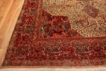 Corner of Oversize Antique Persian Mashad Amoghli Rug 95123 by Nazmiyal Rugs