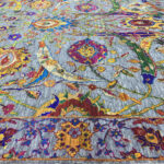 Detail of Modern Classic Jewel Tone Rug Detail of Modern Classic Jewel Tone Rug 30008 by Nazmiyal Rugs