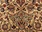 Field Detail on Antique Persian Kashan Silk Rug Pair Field Detail on Antique Persian Kashan Silk Rug Pair 95085 by Nazmiyal Rugs