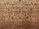 Field Pattern of Antique Persian Kashan Silk Rug Pair Field Pattern of Antique Persian Kashan Silk Rug Pair 95084 by Nazmiyal Rugs