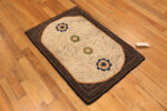 Floor View of Antique American Hooked Rug Floor View of Antique American Hooked Rug 74140 by Nazmiyal Rugs