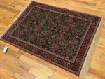 Floor View of Antique Persian Isfahan Rug 95020 by Nazmiyal Rugs