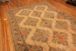 Floor View of Antique Turkish Oushak Rug 74160 by Nazmiyal Rugs