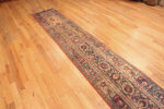 Floor View of Antique Persian Khorassan Runner Rug 74097 by Nazmiyal Rugs