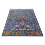Floor View of Modern Classic Floral Rug Floor View of Modern Classic Floral Rug 30001 by Nazmiyal