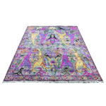 Floor View of Modern Cuenca Style Silk and Wool Rug 30009 by Nazmiyal Rugs