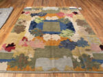 Floor View of Modern Swedish Style Rug 61116 by Nazmiyal Rugs