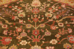 Floral Detail on Antique Persian Sultanabad Rug 74147 by Nazmiyal Rugs