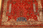 Fringe of Antique Persian Silk Heriz Rug Fringe of Antique Persian Silk Heriz Rug 95065 by Nazmiyal Rugs