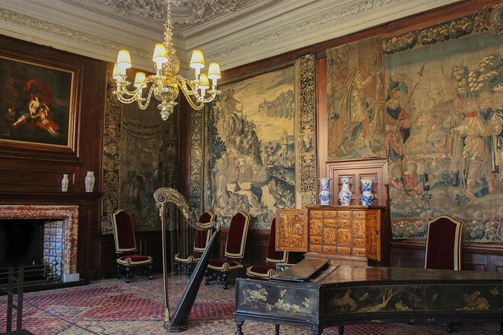 Interior with European Tapestries by Nazmiyal