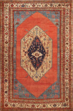 Large Antique Persian Serapi Rug 74076 by Nazmiyal Rugs