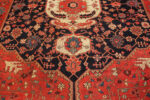 Medallion Detail on Oversized Antique Persian Serapi Rug 74048 by Nazmiyal Rugs Medallion Detail on Oversized Antique Persian Serapi Rug 74048 by Nazmiyal Rugs
