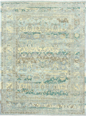 Modern Classic Floral Rug 30004 by Nazmiyal Rugs