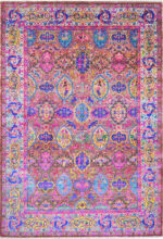 Modern Classic Silk and Wool Rug 30002 by Nazmiyal Rugs