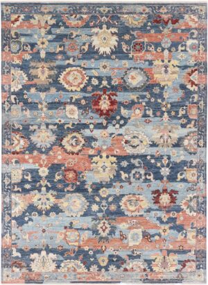 Modern Oushak Rug 30007 by Nazmiyal Rugs