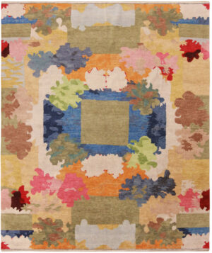 Modern Swedish Style Rug 61116 by Nazmiyal Rugs