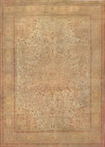 Oversized Antique Persian Tabriz Medallion Rug Oversized Antique Persian Tabriz Medallion Rug 74158 by Nazmiyal Rugs