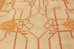 Pattern of Antique Turkish Oushak Rug 74092 by Nazmiyal Rugs