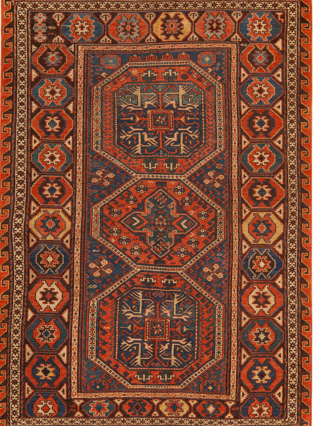 Antique Caucasian Soumak Rug #73926 Featured Nazmiyal