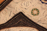 Stitching on Antique American Hooked Rug Stitching on Antique American Hooked Rug 74140 by Nazmiyal Rugs