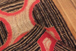 Stitching on Antique American Hooked Rug Stitching on Antique American Hooked Rug 74146 by Nazmiyal Rugs