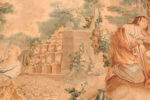 Structure Detail on Antique French Silk and Wool Tapestry 74153 by Nazmiyal Rugs