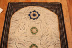 Top of Antique American Hooked Rug Top of Antique American Hooked Rug 74140 by Nazmiyal Rugs