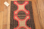 Top of Antique American Hooked Rug Top of Antique American Hooked Rug 74146 by Nazmiyal Rugs
