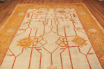 Top of Antique Turkish Oushak Rug 74092 by Nazmiyal Rugs