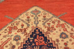 Top Detail of Large Antique Persian Serapi Rug 74076 by Nazmiyal Rugs