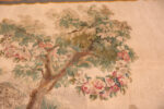 Tree Detail on Antique French Silk and Wool Tapestry 74153 by Nazmiyal Rugs