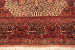 Trim on Oversize Antique Persian Mashad Amoghli Rug 95123 by Nazmiyal Rugs