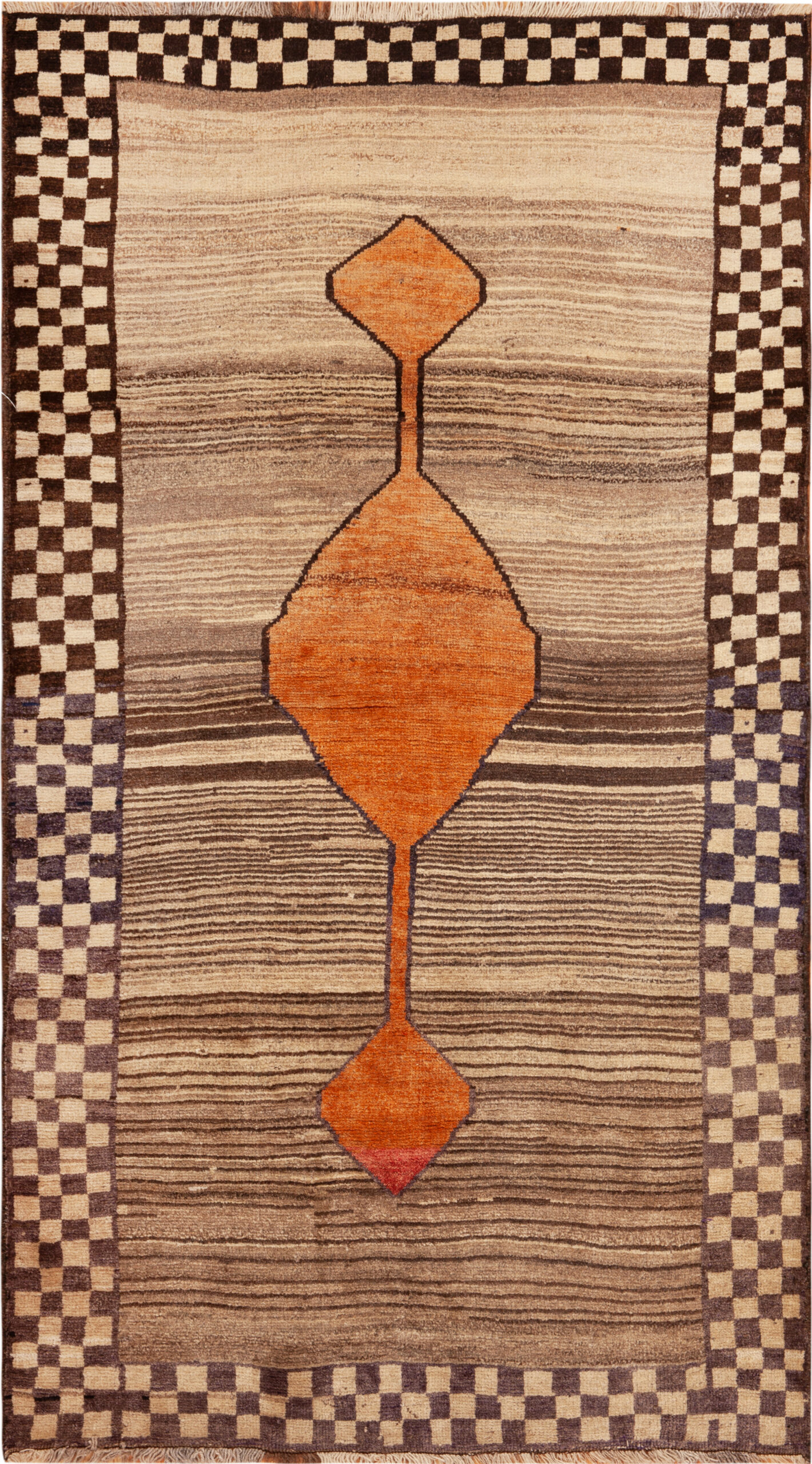 Vintage Persian Gabbeh Rug #74118 by Nazmiyal Tribal