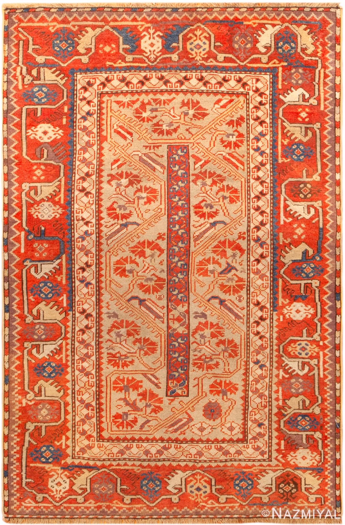 Antique Turkish Milas Rug 73984 by Nazmiyal Collection