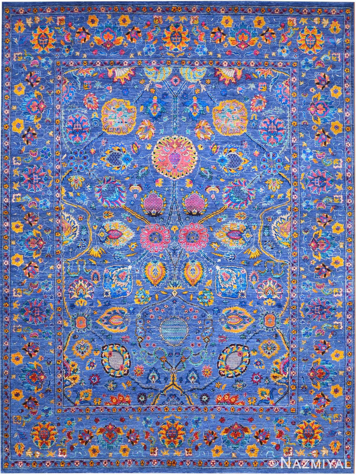Modern Classic Floral Rug 30001 by Nazmiyal