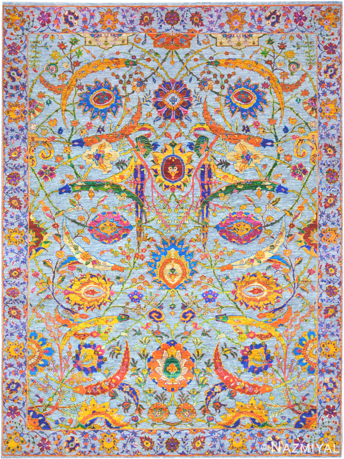 Modern Classic Jewel Tone Rug 30008 by Nazmiyal Rugs