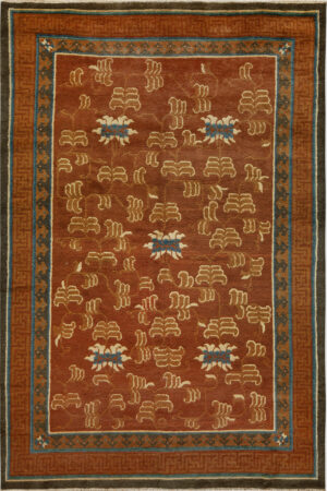 Antique Chinese Ningxia Rug 74303 by Nazmiyal Rugs