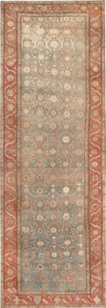 Antique Persian Bakshaish Gallery Size Rug 73252 by Nazmiyal Collection